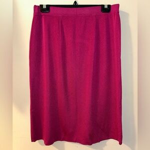 Exclusively Misook Knit Skirt Women’s Medium Magenta/Purple
